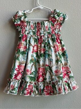 Janie and Jack Hawaii tropical smocked dress NEW